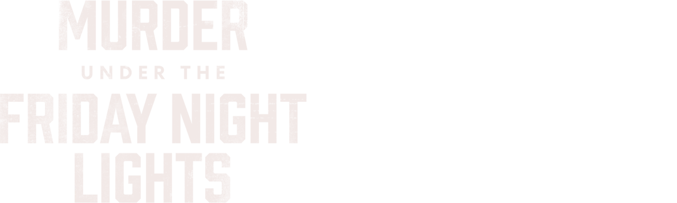 Murder Under the Friday Night Lights