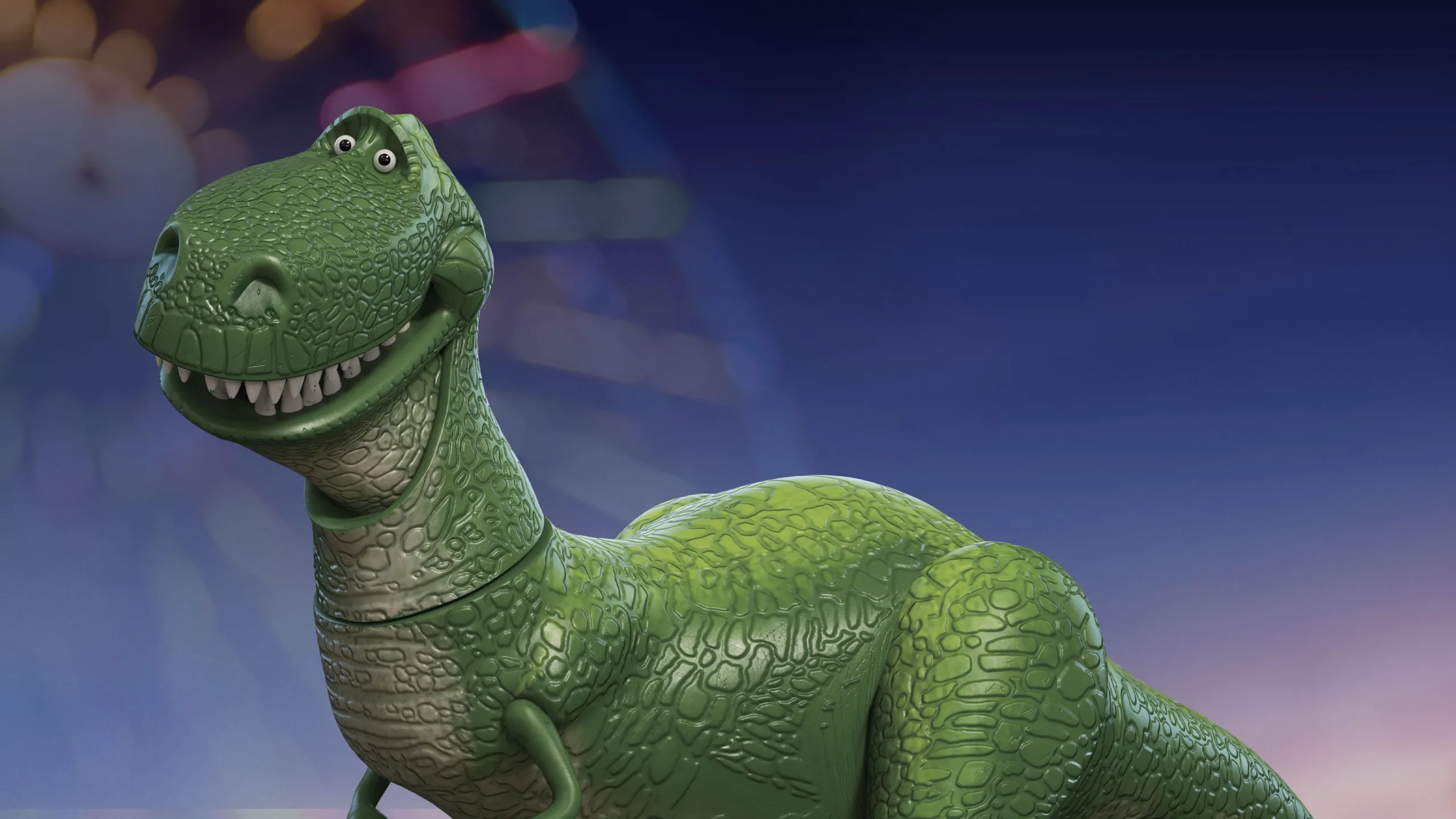 Rex, o boneco de dinossauro que é um dos personagens de Toy Story