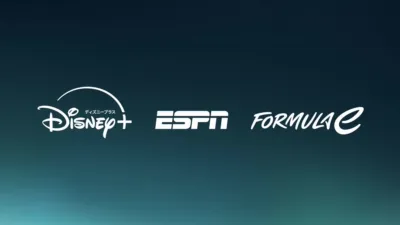 ディズニープラス、ESPN、フォーミュラEのロゴ