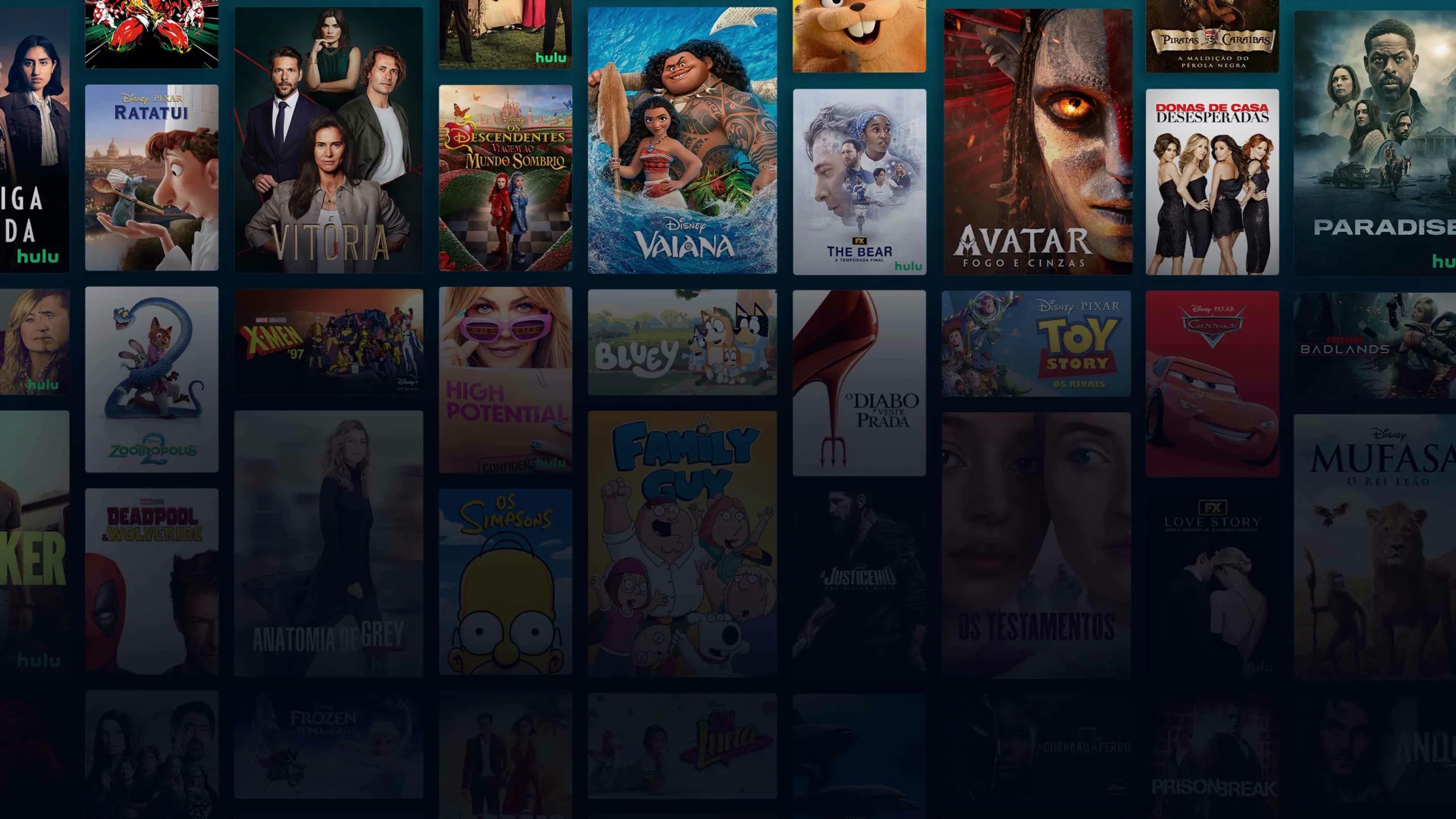 Background image of various Disney+ titles