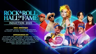 Key art for the Rock & Roll Hall of Fame Induction 2025