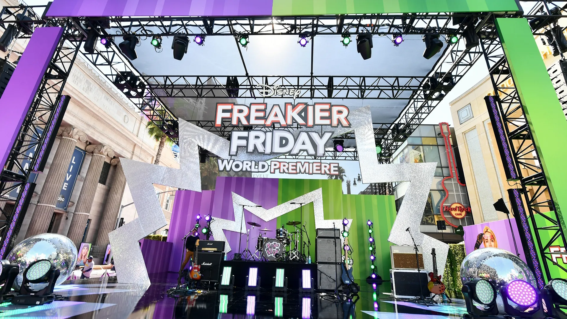 Freakier Friday cast at LA Premiere (Jamie Lee Curtis and Lindsay Lohan)