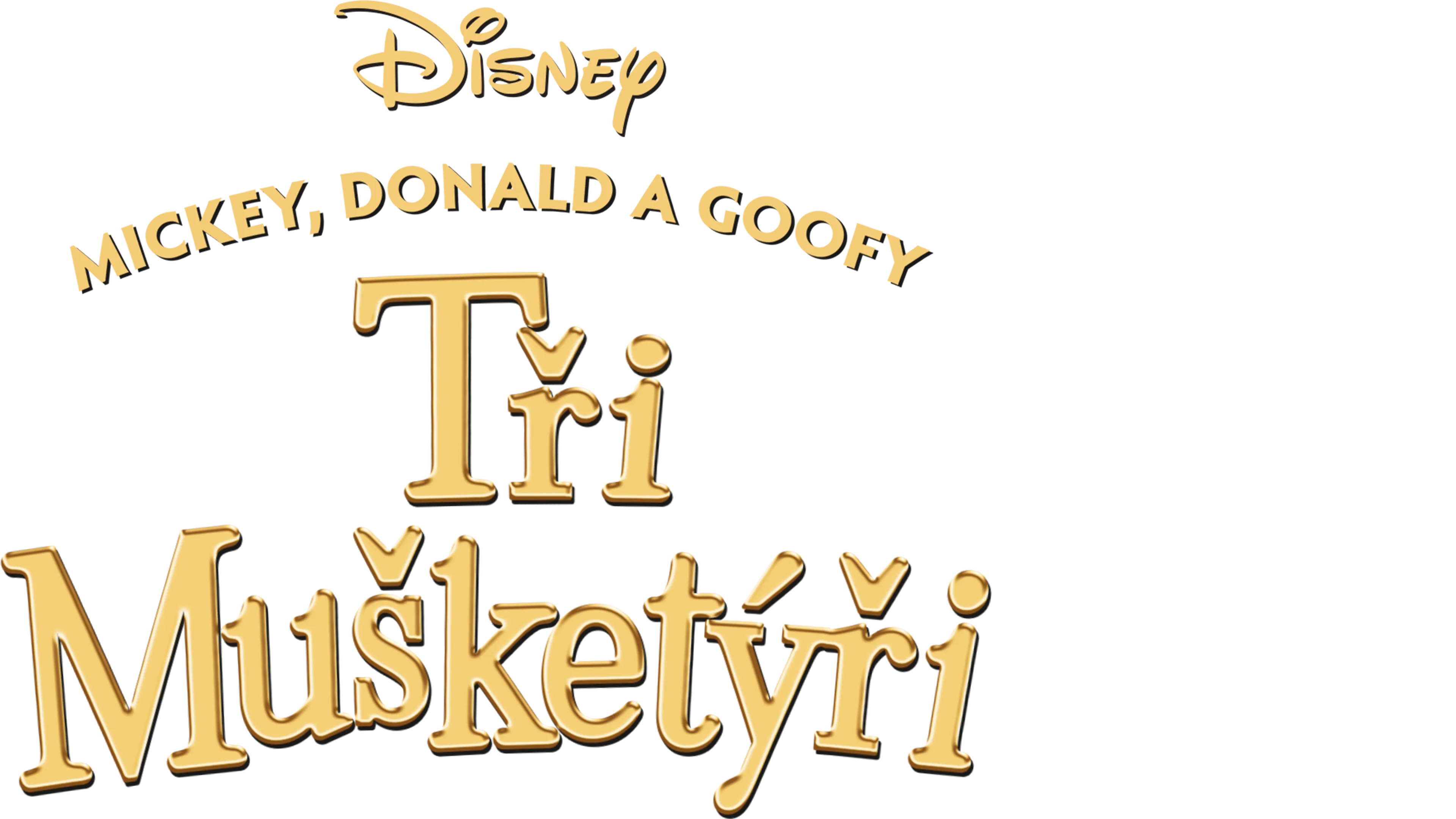Tři mušketýři: Mickey, Donald a Goofy