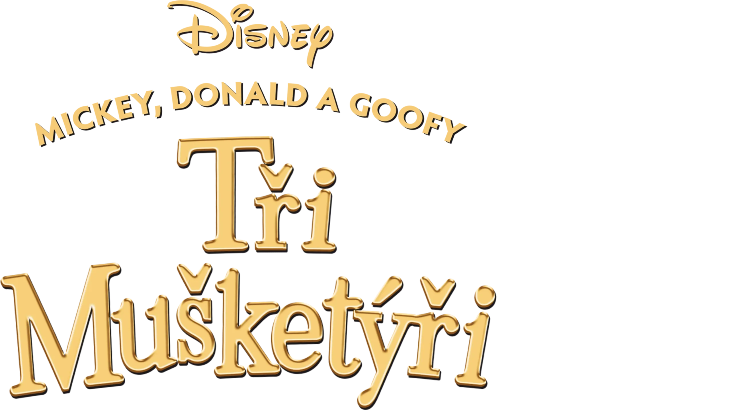 Tři mušketýři: Mickey, Donald a Goofy