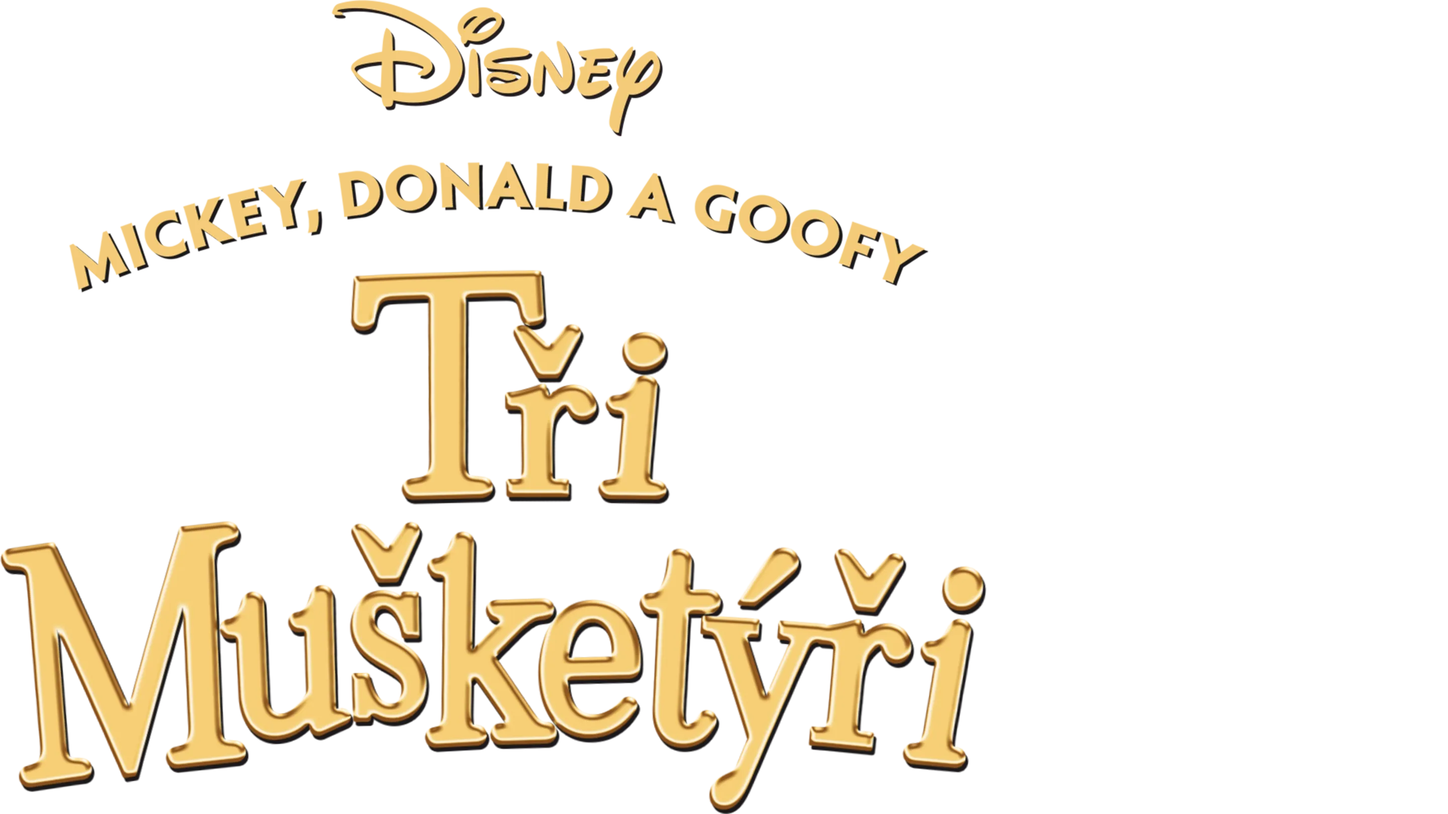 Tři mušketýři: Mickey, Donald a Goofy