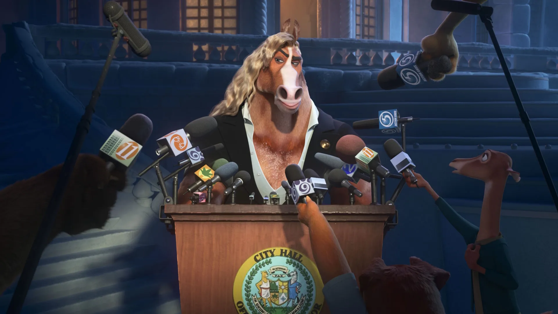 Mayor Brian Winddancer (Patrick Warburton), Zootopia 2, Disney