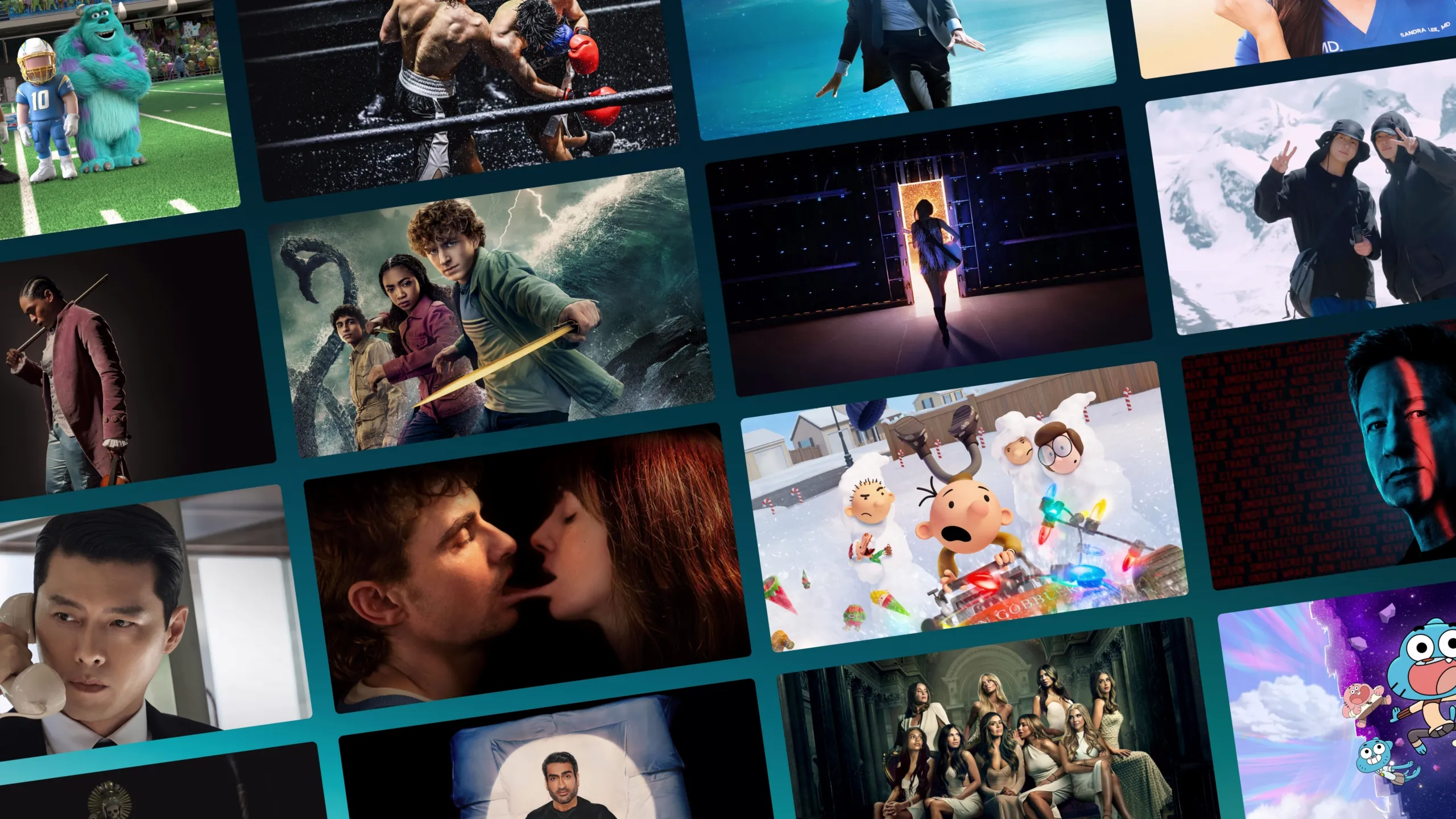 Collage of titles coming to Disney+ in December.