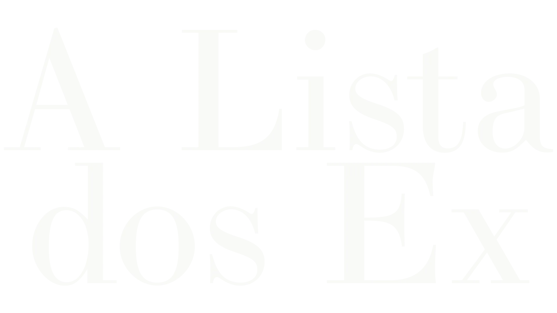 A Lista Dos Ex