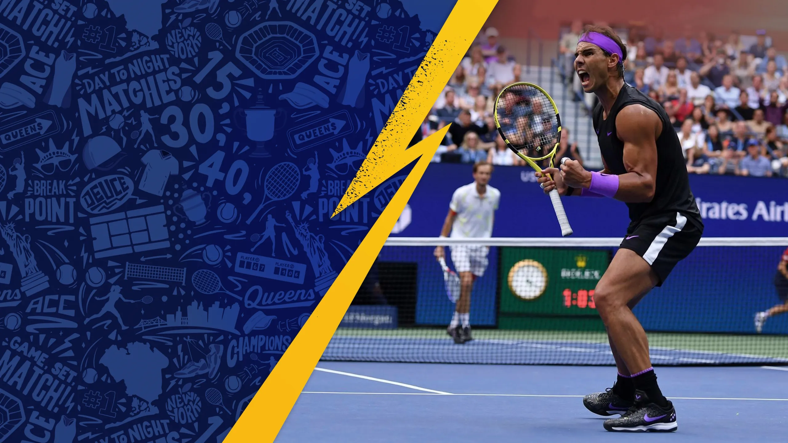 2019 Men's Final: R. Nadal vs. D. Medvedev