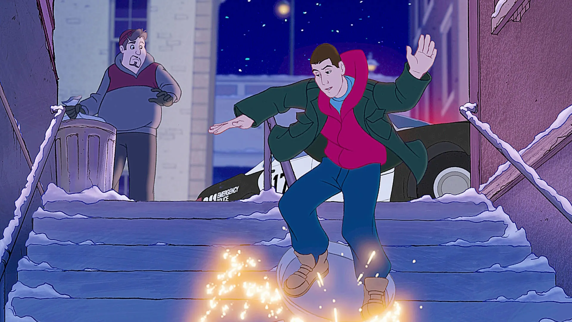  Davey Stone (voiced by Sandler) in Adam Sandler’s Eight Crazy Nights, Disney+, Hulu