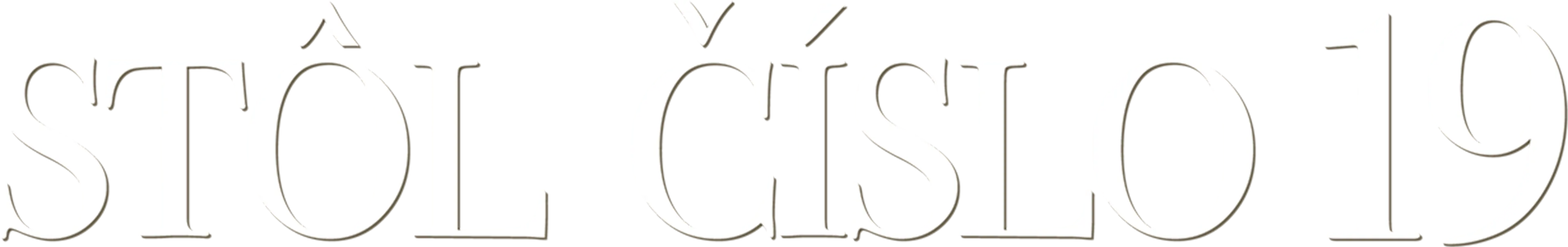 Stôl číslo 19