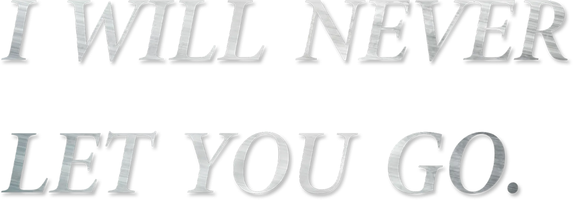 I Will Never Let You Go