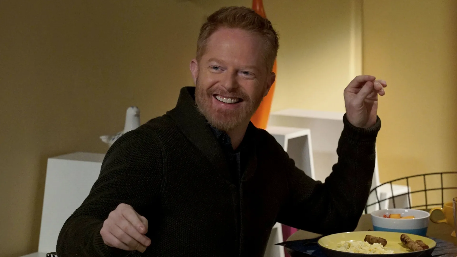 A scene from Modern Family featuring Mitchell Pritchett played by Jesse Tyler Ferguson