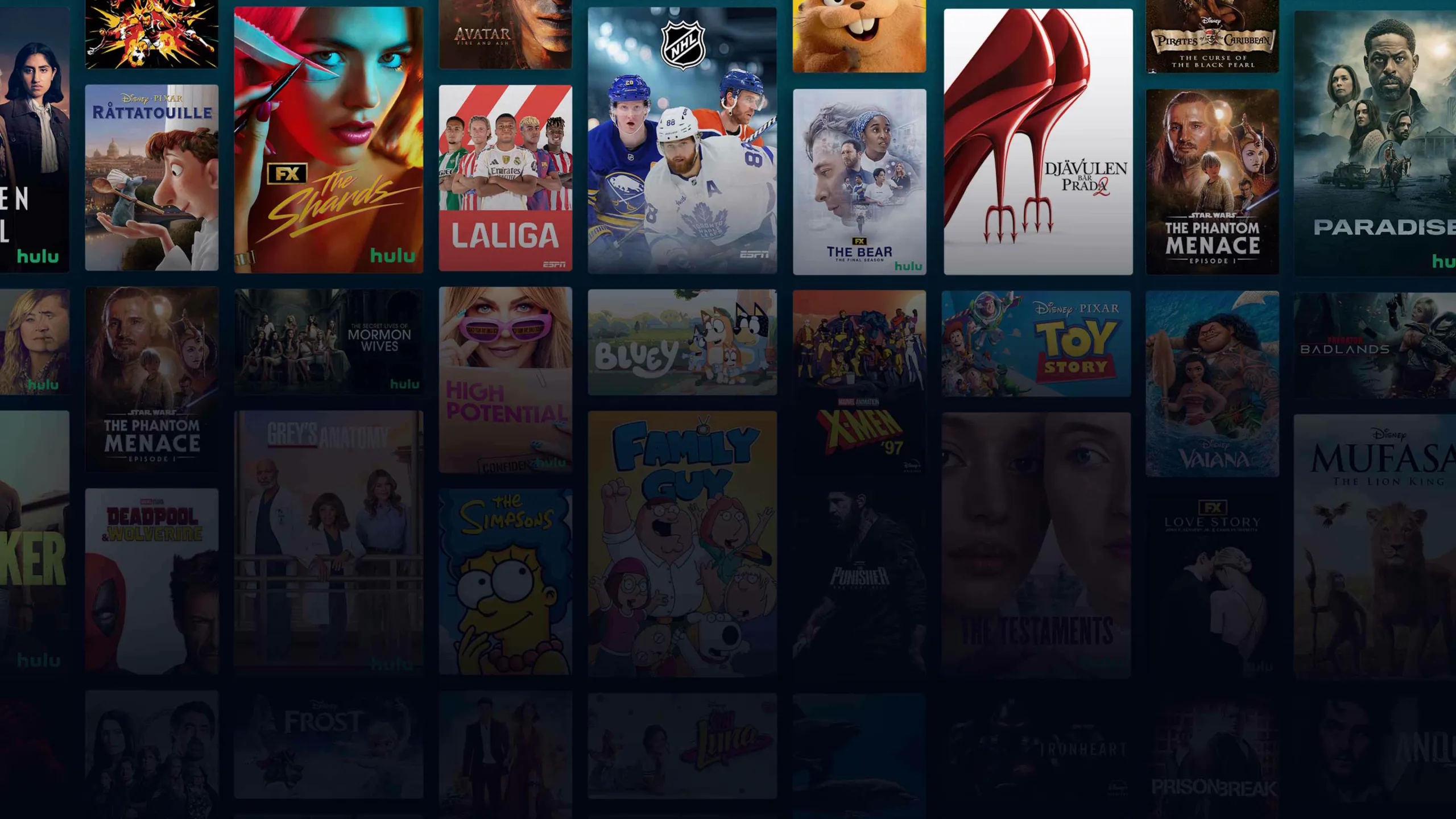 Background image of various Disney+ titles