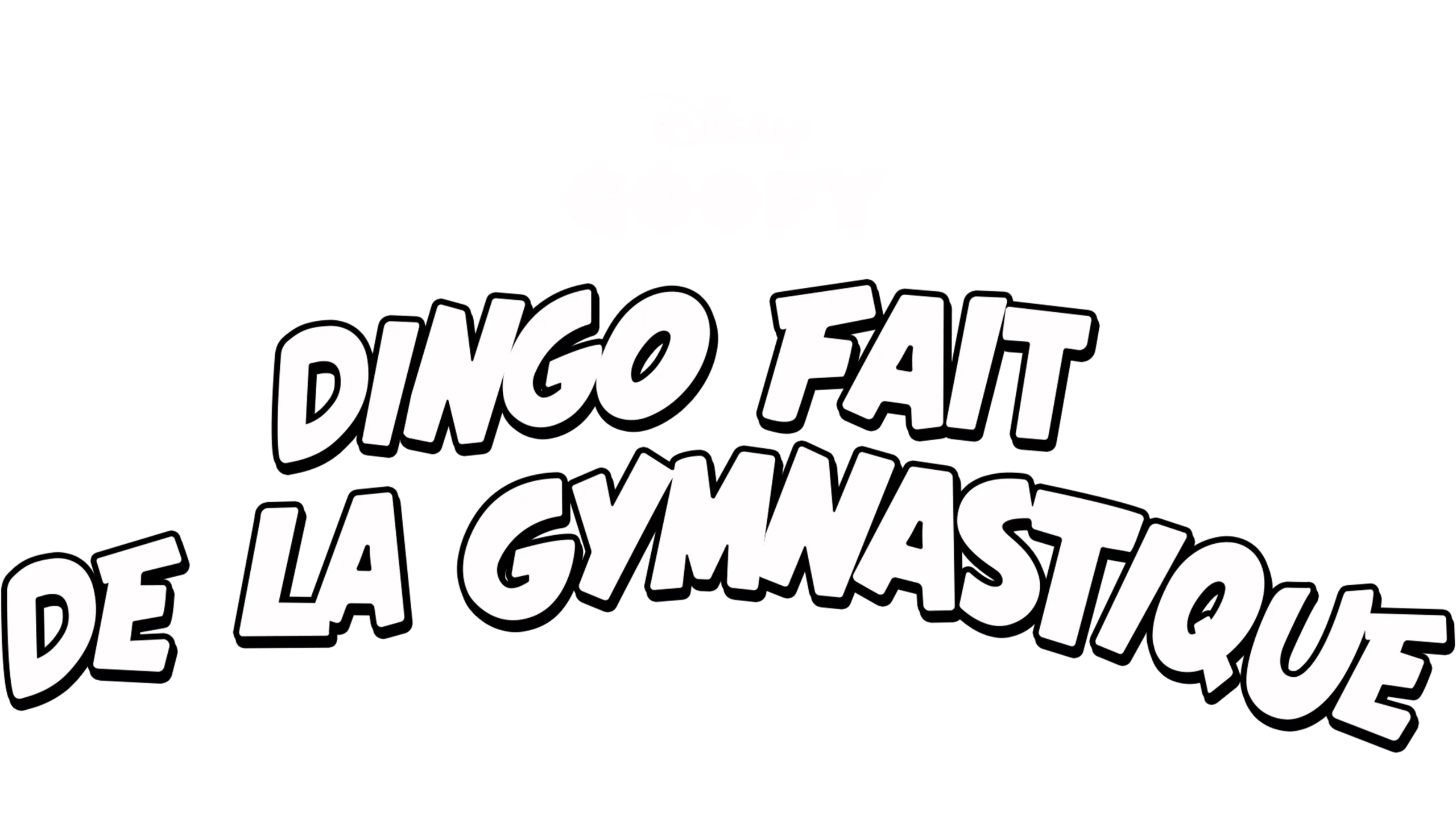 Dingo fait de la gymnastique