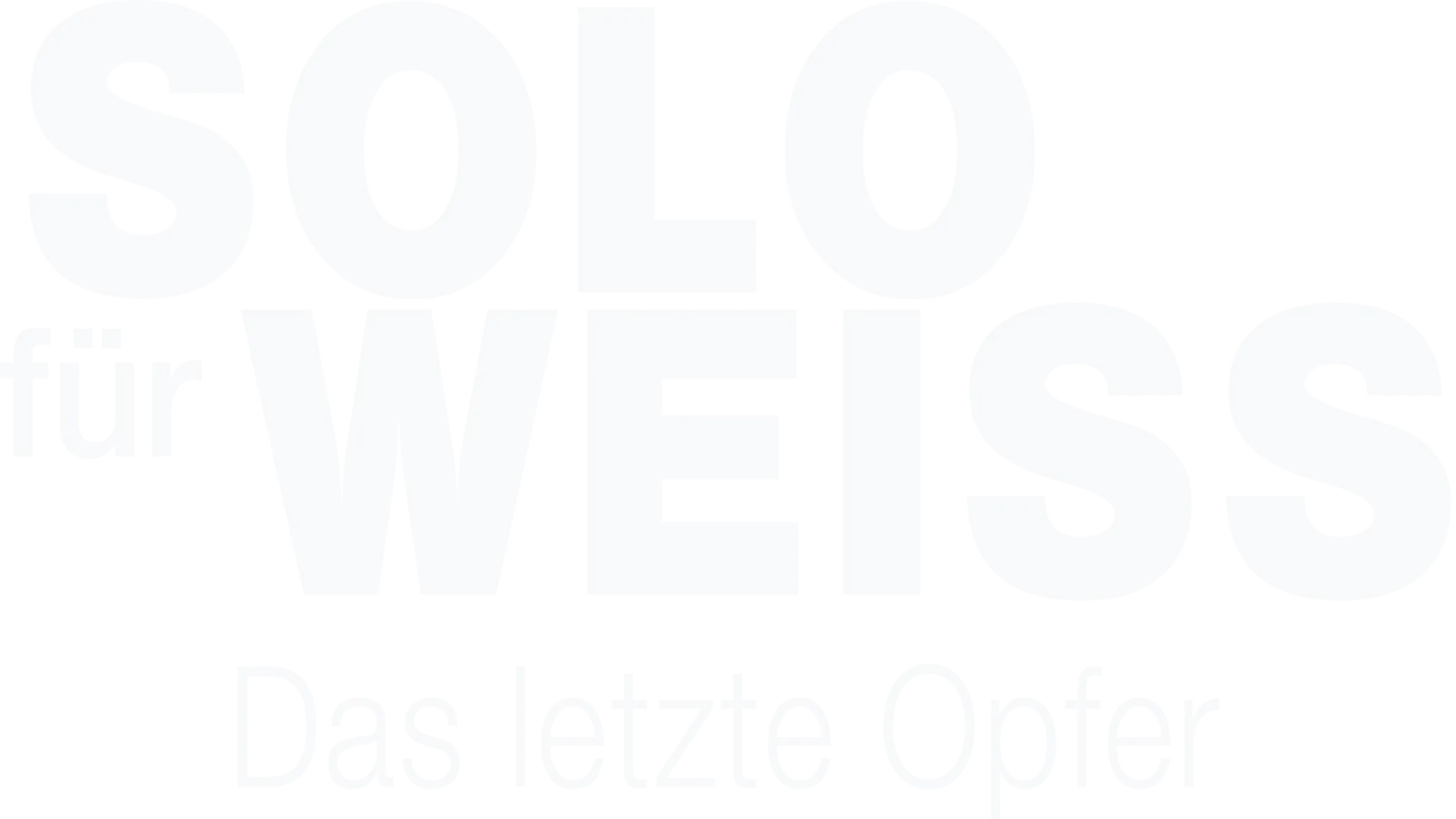 Solo für Weiss - Das letzte Opfer