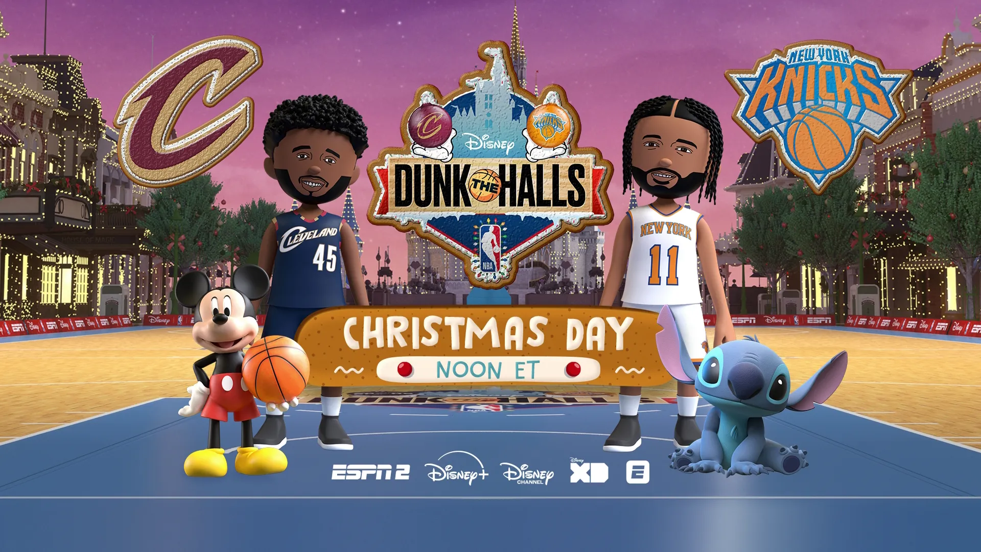 Dunk the Halls Christmas Day 2025 Key Art