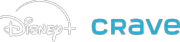Disney+ and Crave logos