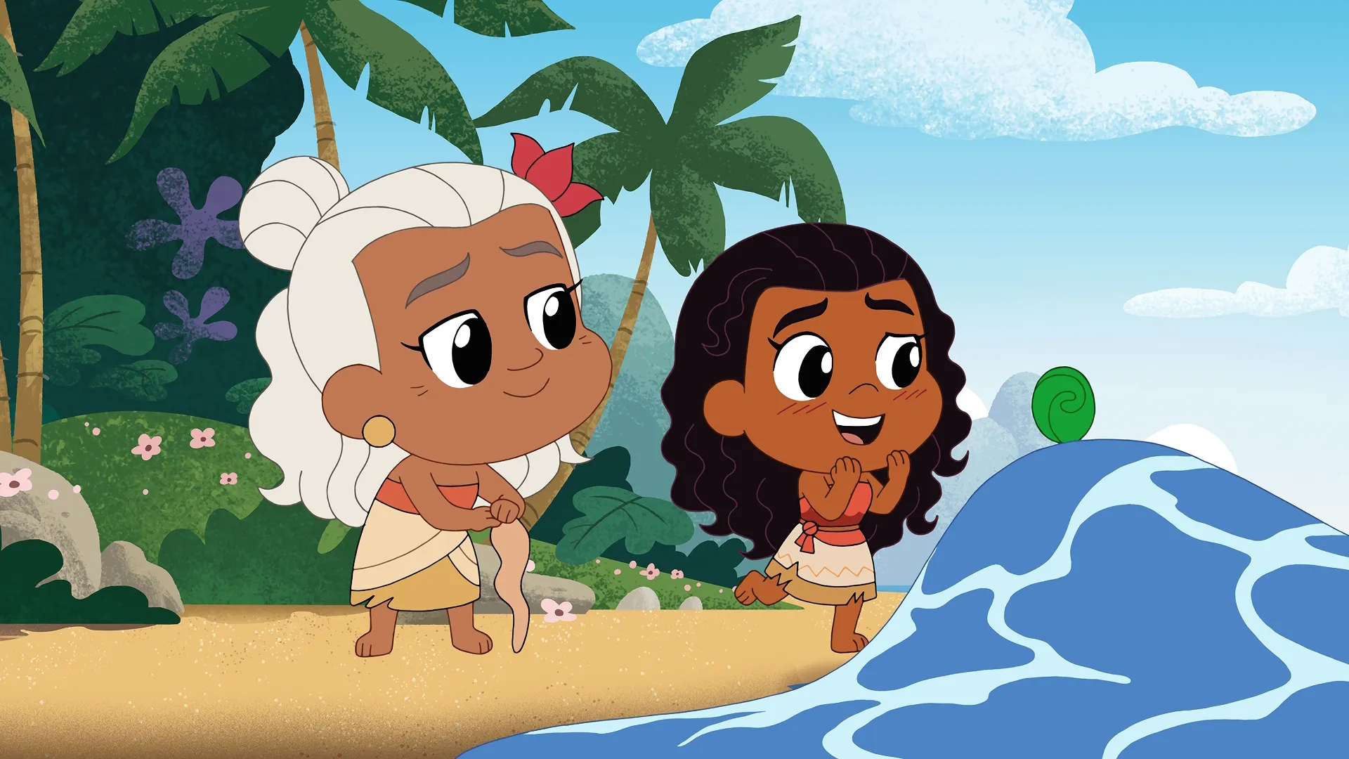 Moana and Gramma Tala in Disney Chibi Tiny Tales