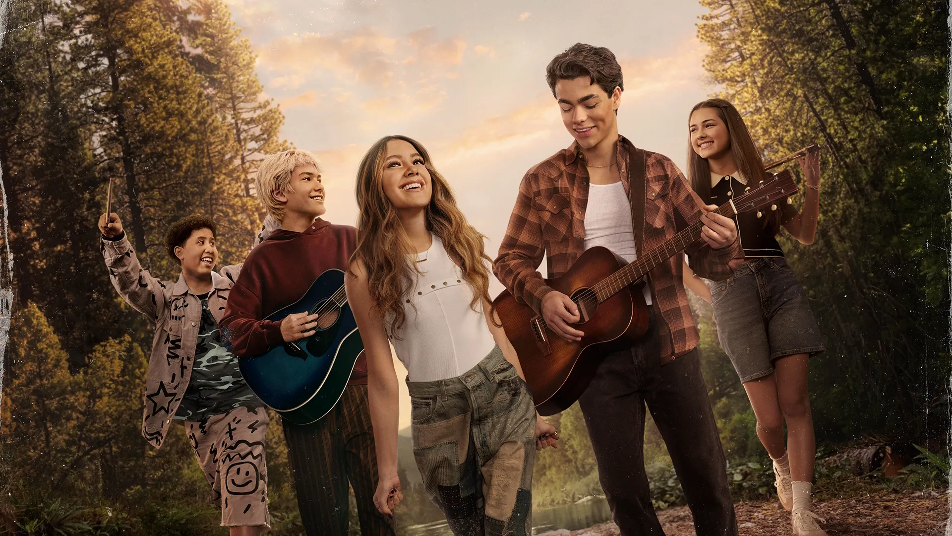 This image a poster for the 2026 film Camp Rock 3, featuring a new cast of campers alongside the returning Jonas Brothers.