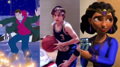 Collage of show stills for Disney Plus movies and episodes celebrating Hanukkah