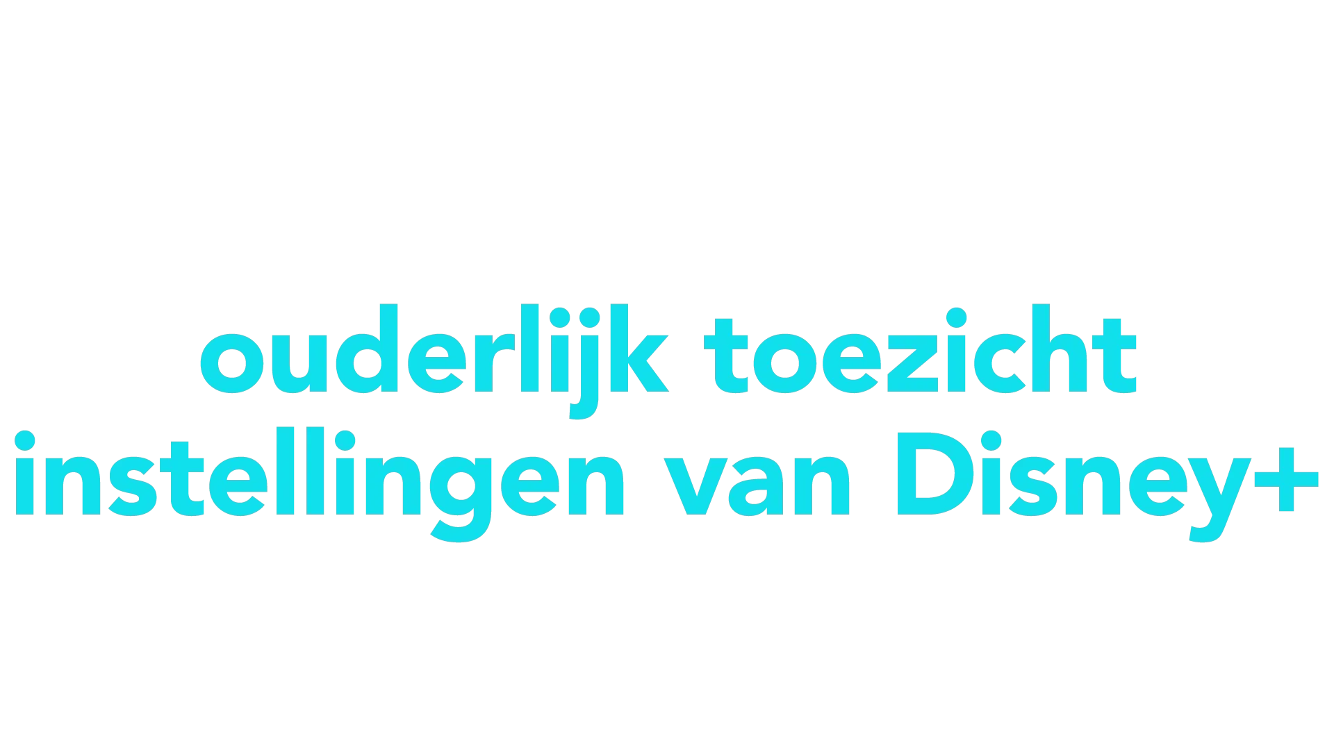 Introductie tot de ouderlijk toezicht instellingen van Disney+