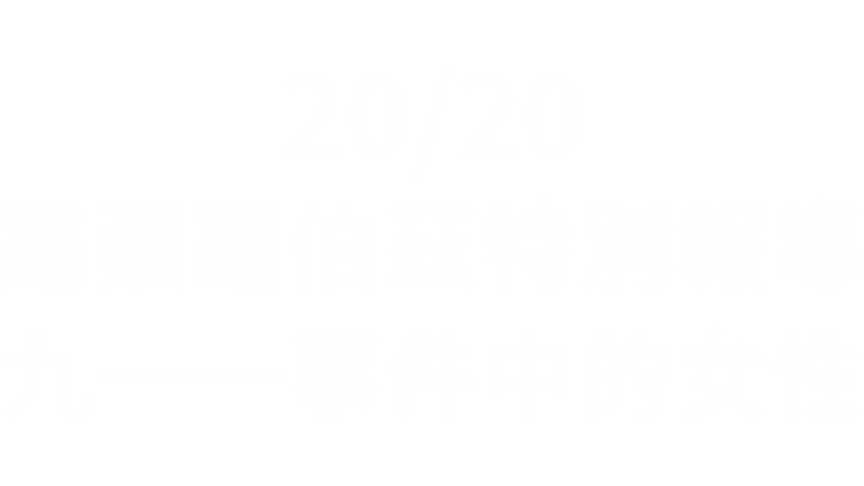 20/20羅蘋羅伯茲特別報導：九一一事件中的女性