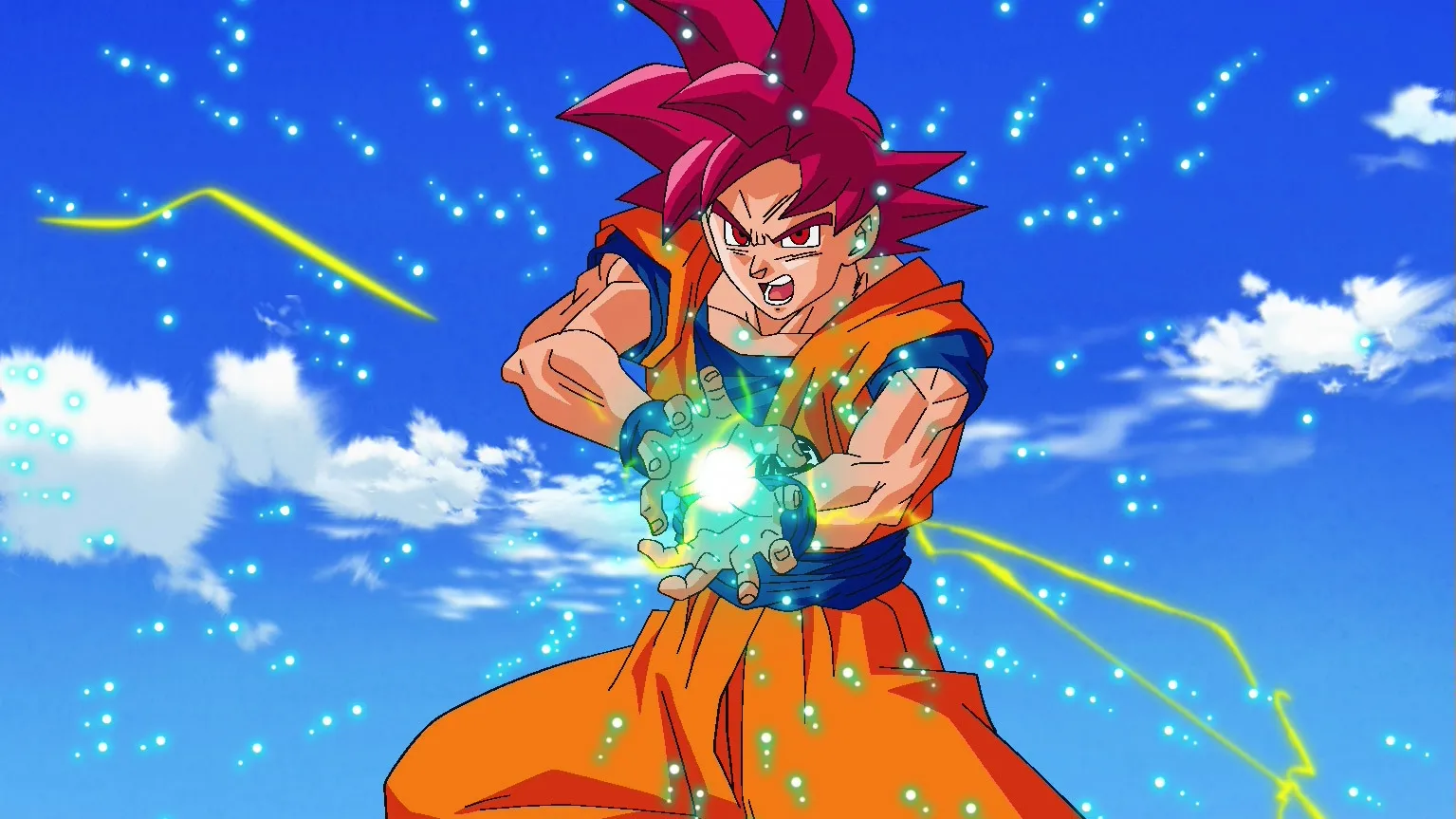 thumbnail - S1:E10 (Dub) Show Us, Goku! The Power of a Super Saiyan God!!
