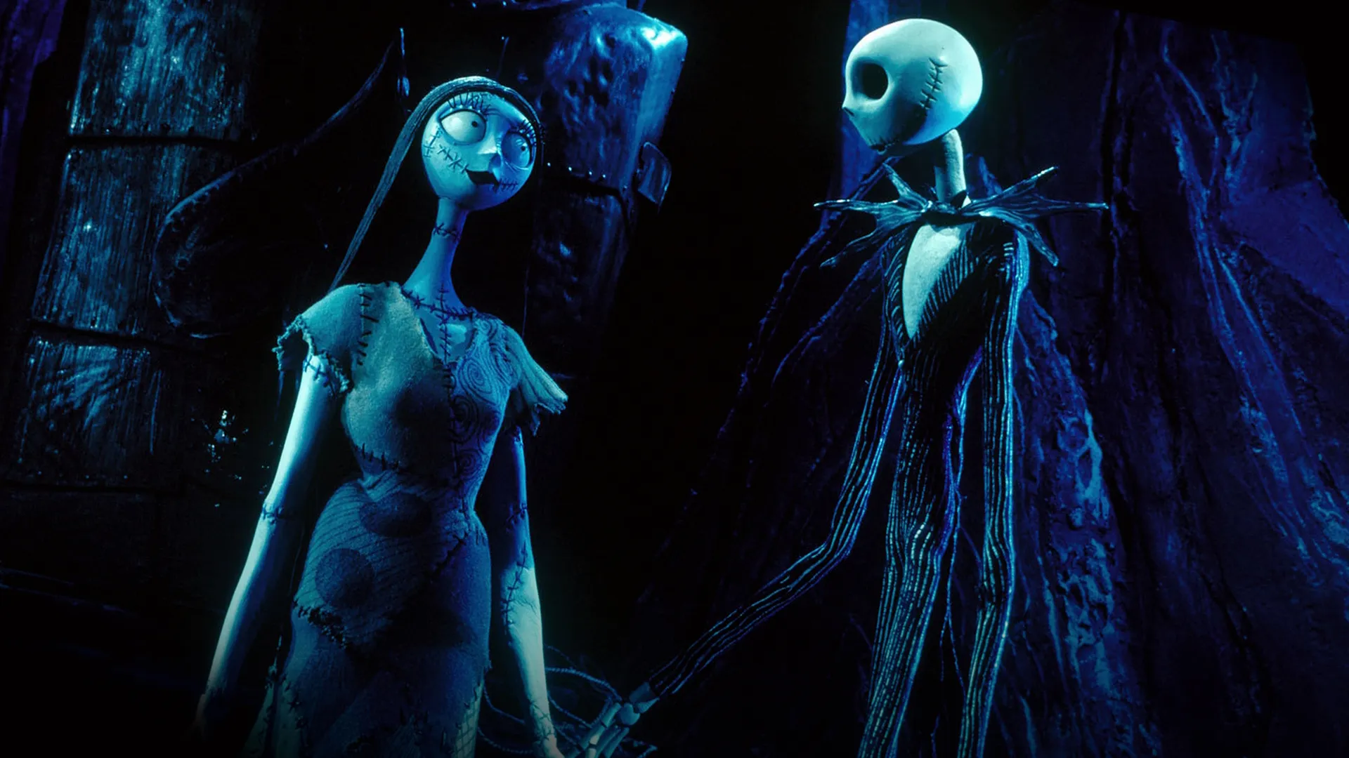 Sally and Jack Skellington.