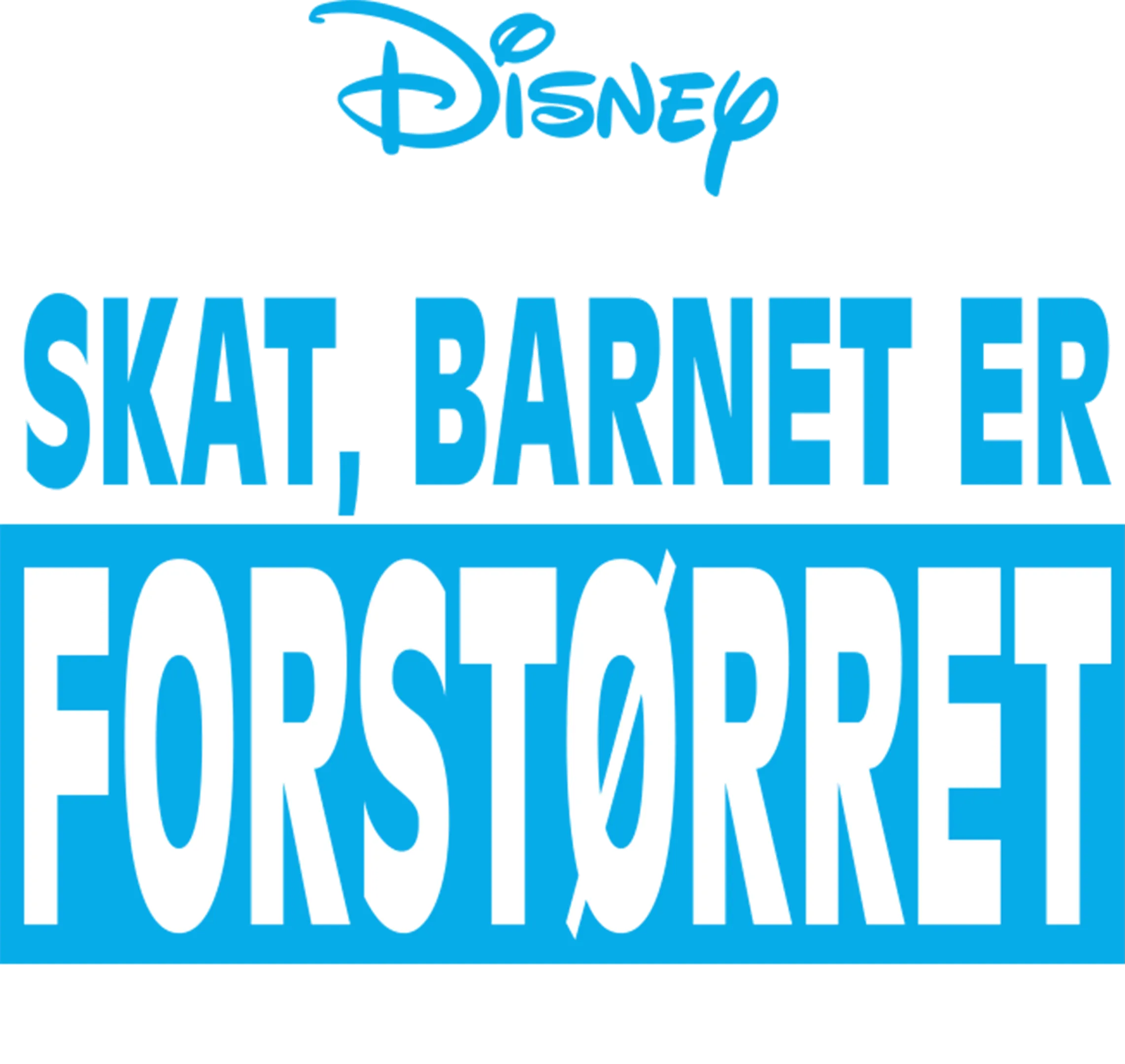 Skat, barnet er forstørret
