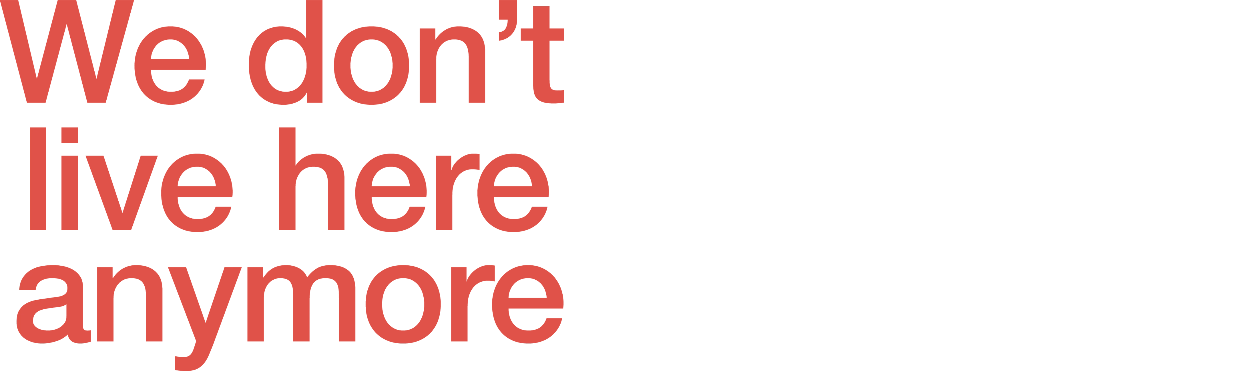 We Don't Live Here Anymore