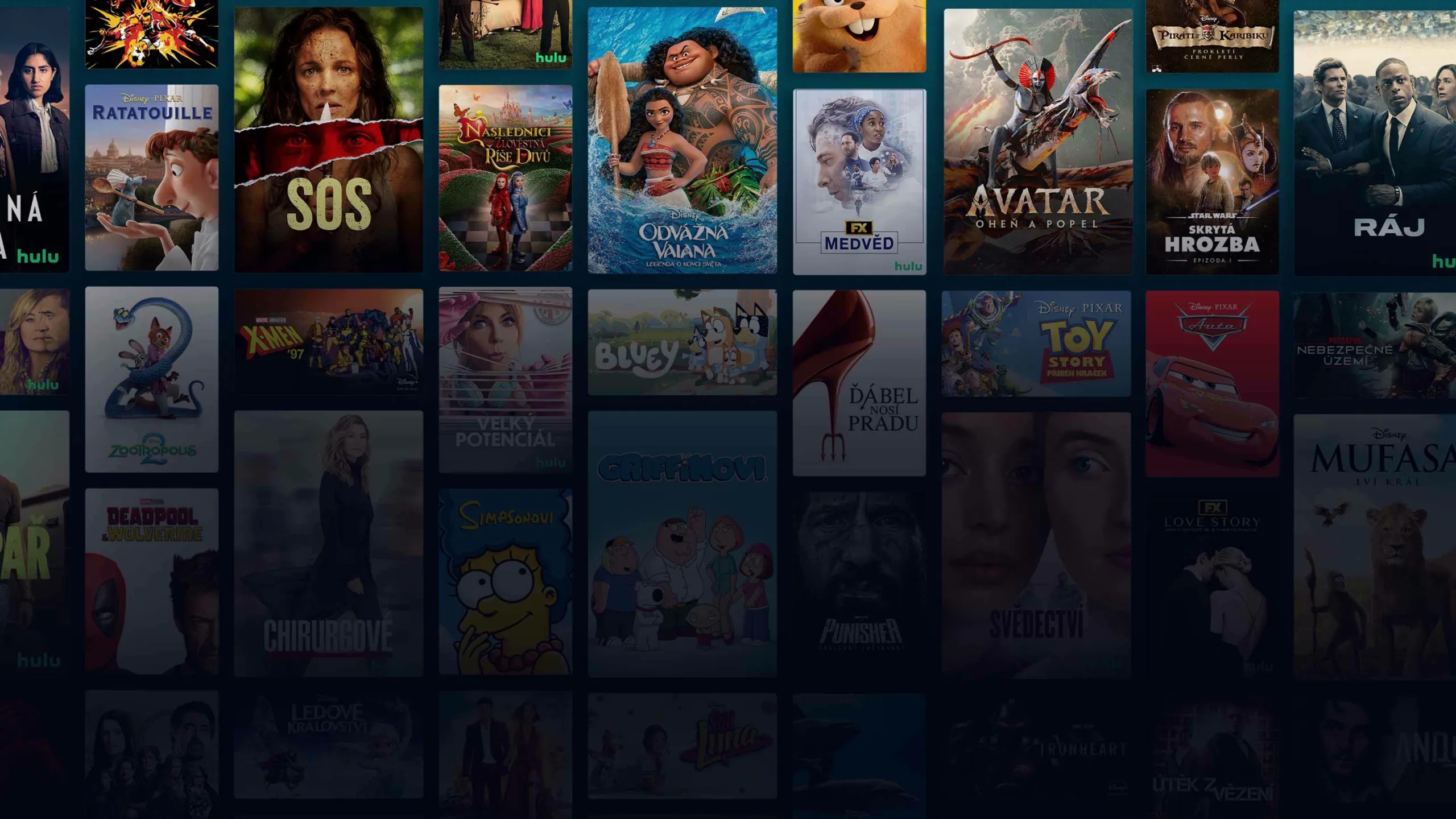 Background image of various Disney+ titles