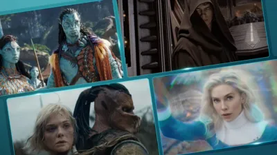 Images from titles (The Falcon and the Winter Soldier, Revenge of the Sith and The King's Man) which feature in the article.