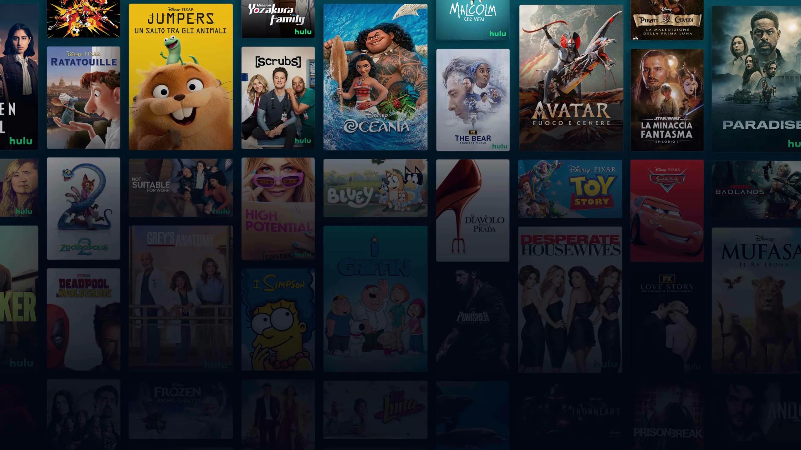 Background image of various Disney+ titles