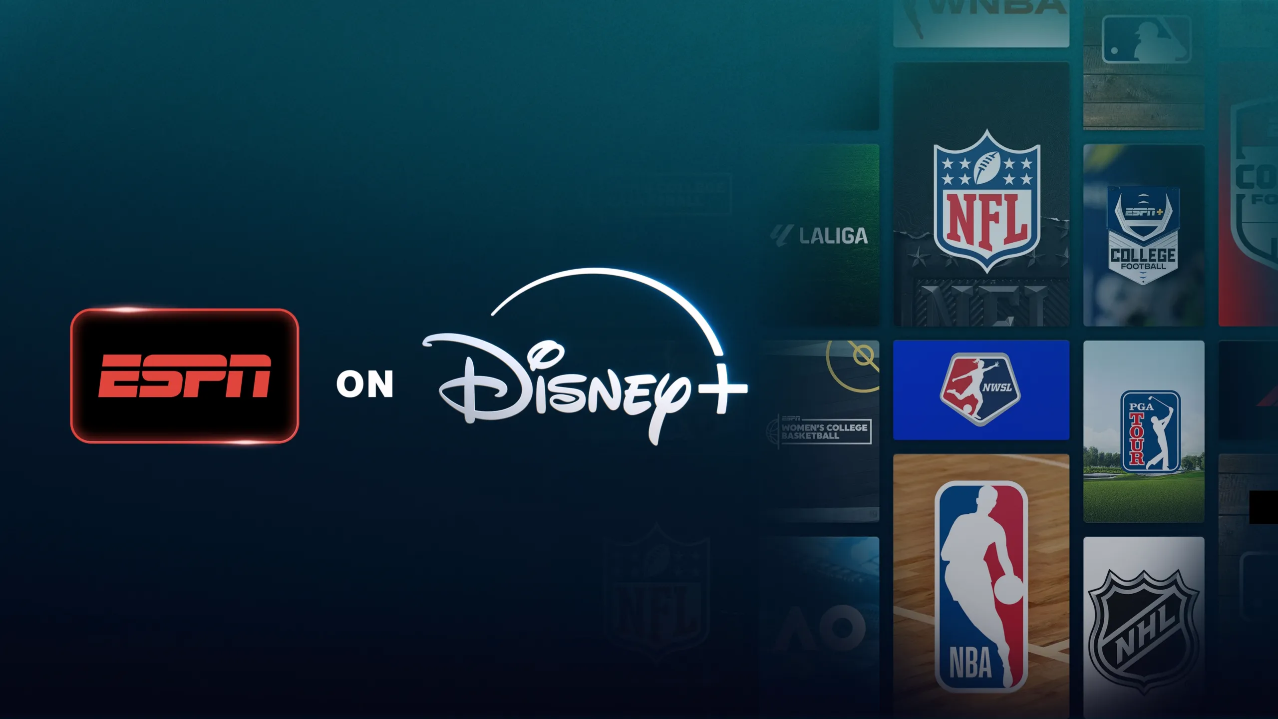 ESPN Unlocked Games ESPN Logo, D+ Logo, and League Logos