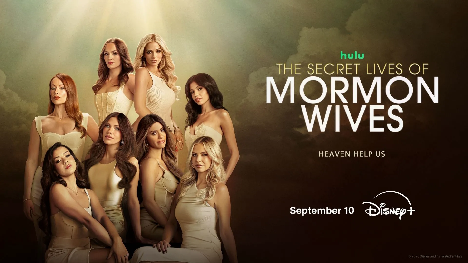 Promotional artwork featuring the cast of The Secret Lives of Mormon Wives