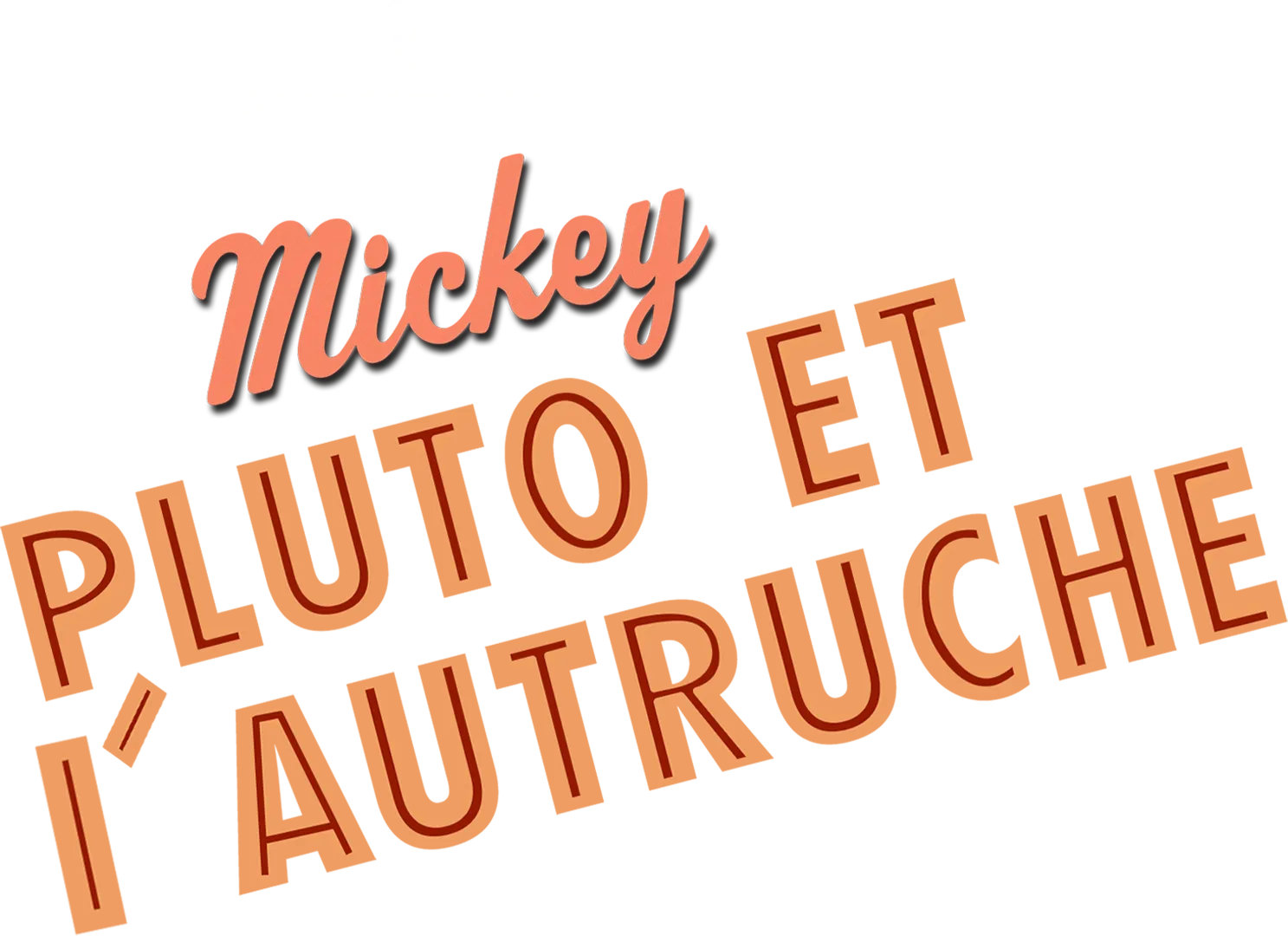 Mickey, Pluto et l'Autruche
