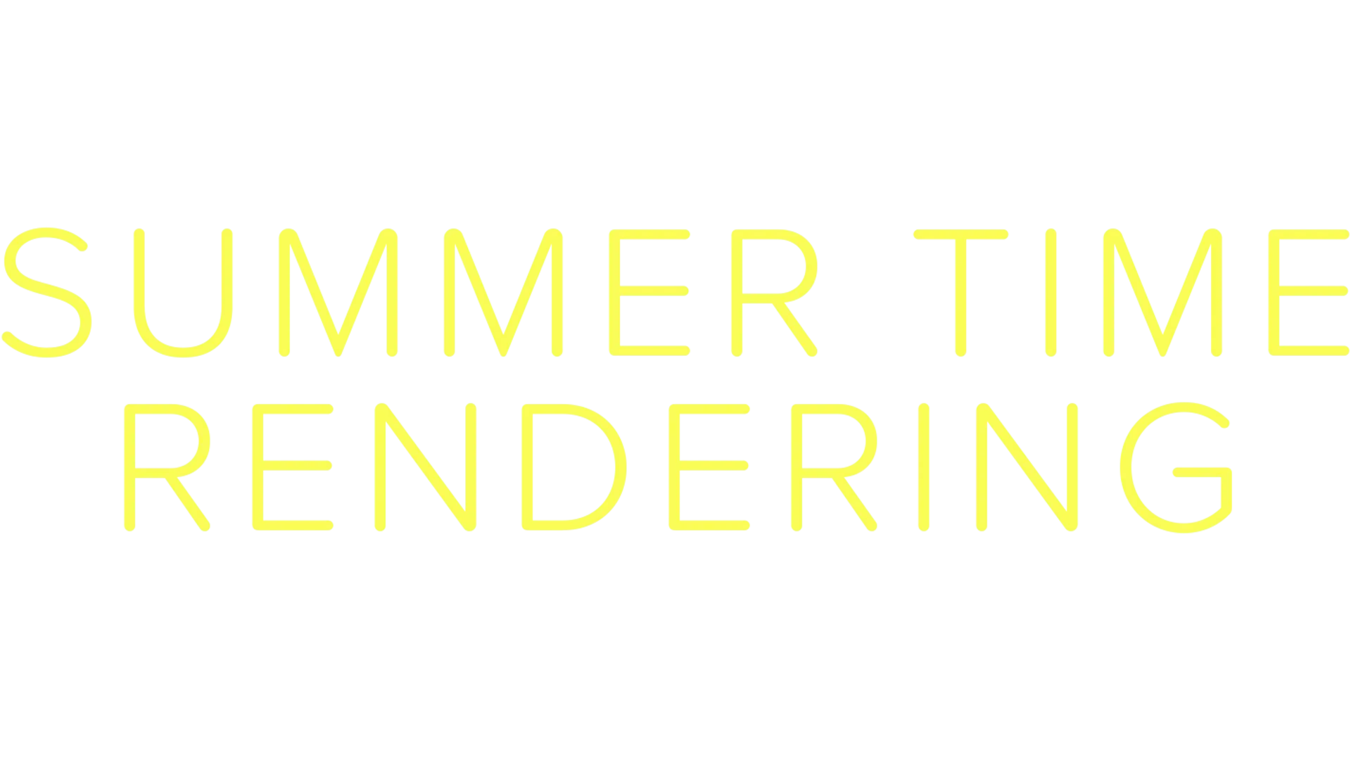 Summer Time Rendering