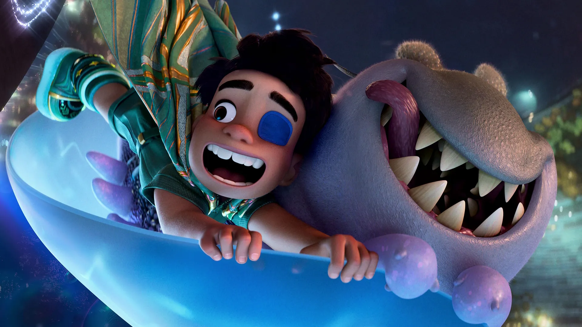 Elio viaja pelo espaço no filme Elio.