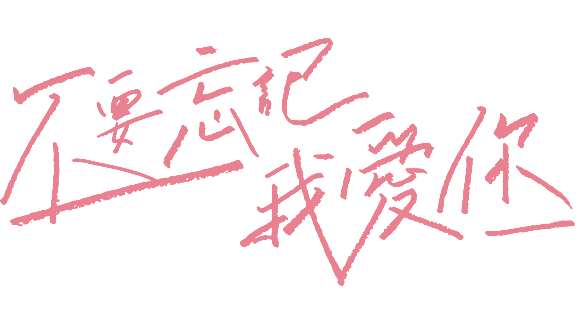 不要忘記我愛你