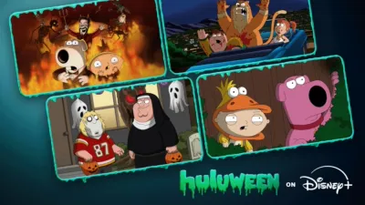 A collection of images from Family Guy Halloween specials