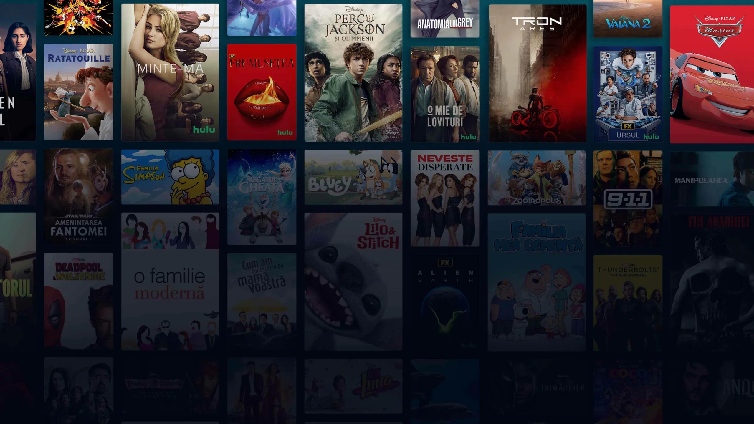 Background image of various Disney+ titles