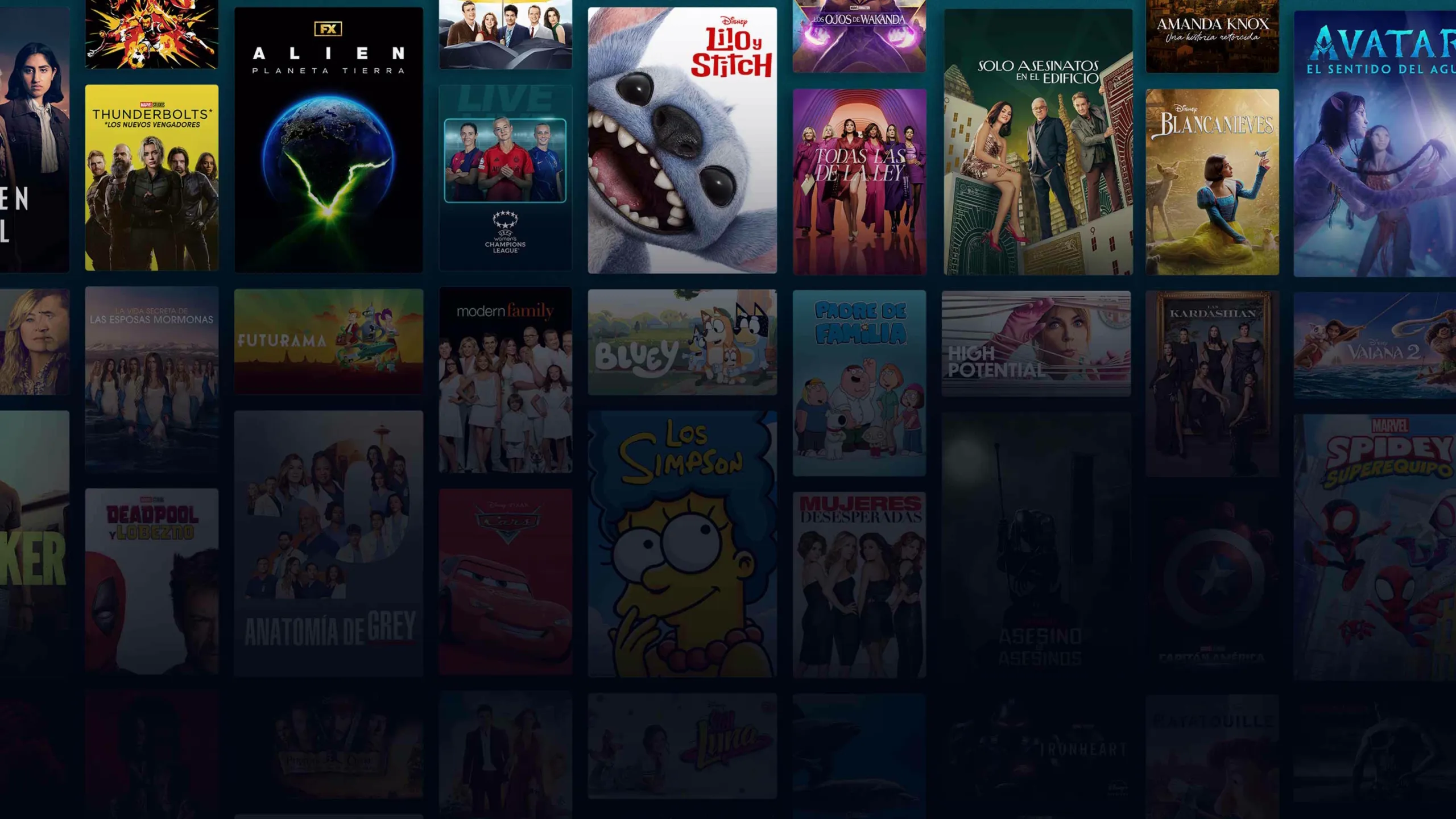 Background image of various Disney+ titles