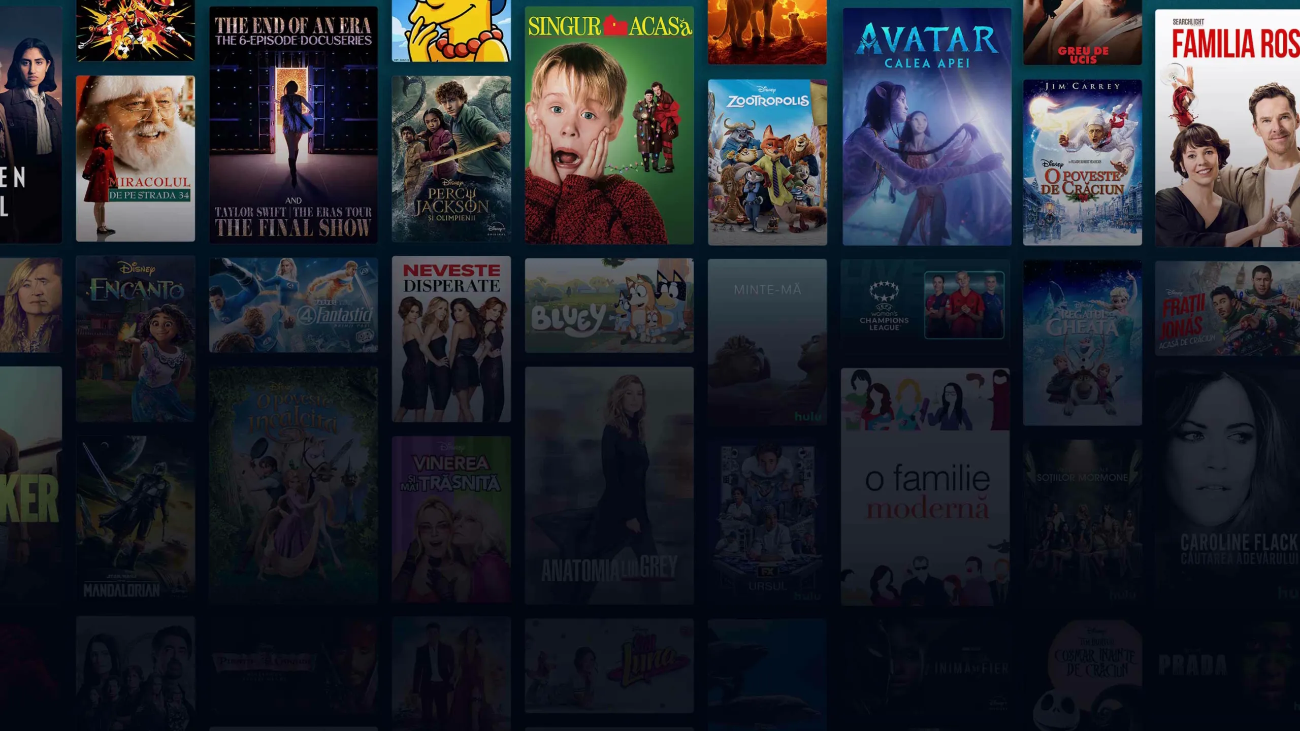 Background image of various Disney+ titles