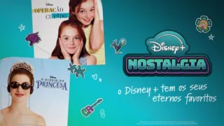 Imagem promocional da coleção Nostalgia de Disney+ com os filmes Diário de uma Princesa e Operação Cupido