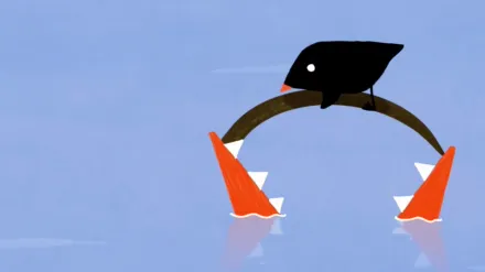 Der kleine Vogel und die Raupe