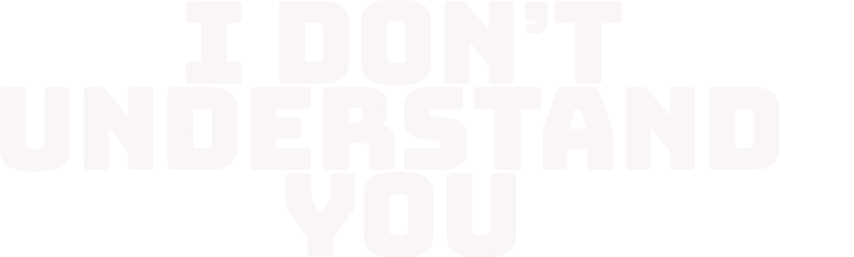 I Don't Understand You