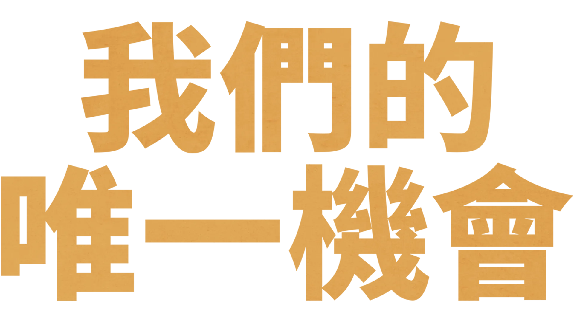 我們的唯一機會