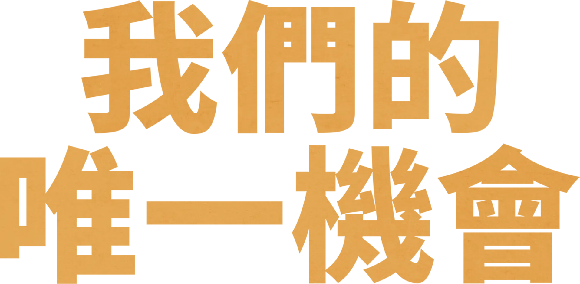 我們的唯一機會