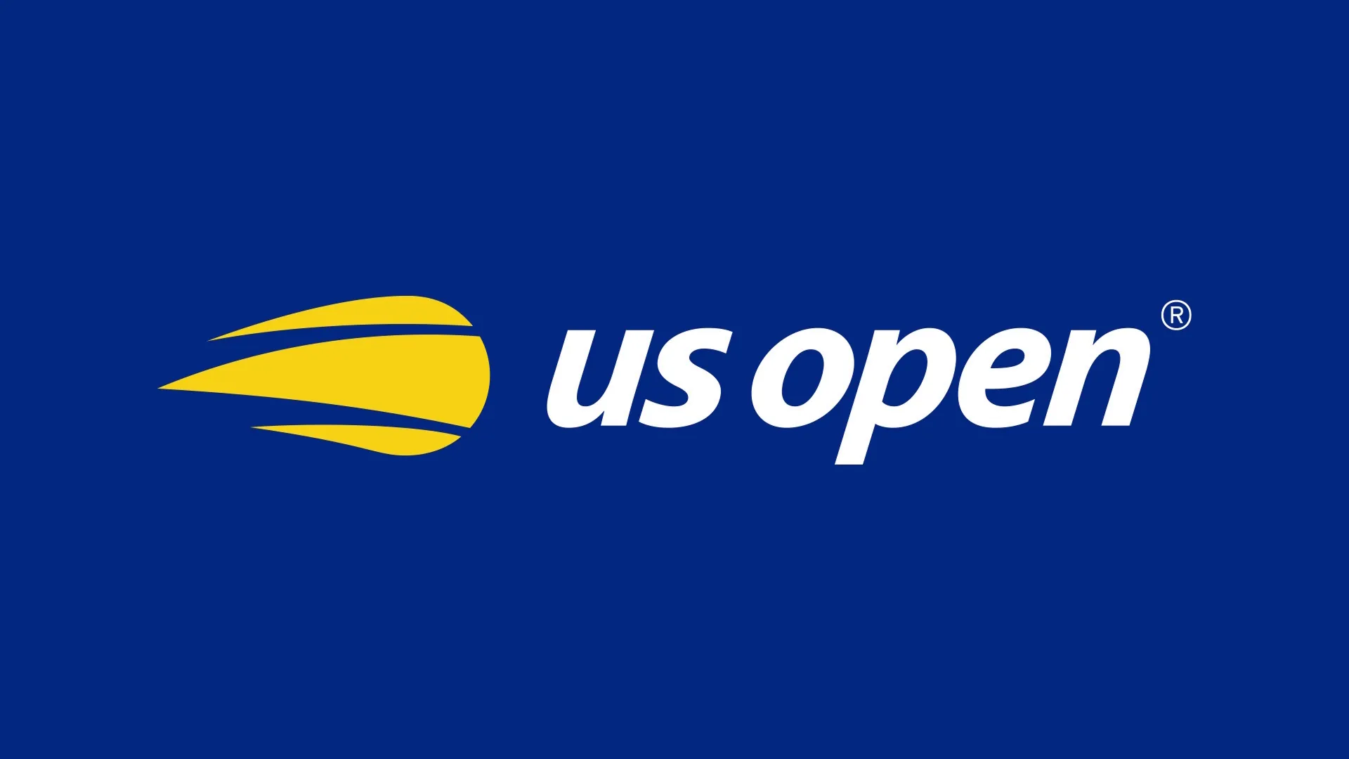 El logotipo del US Open sobre un fondo azul